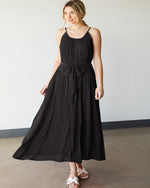 Solid Belted Cami Maxi Dress-Dresses-Jodifl-Small-Black-Inspired Wings Fashion