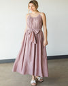 Solid Belted Cami Maxi Dress-Dresses-Jodifl-Small-Mauve-Inspired Wings Fashion