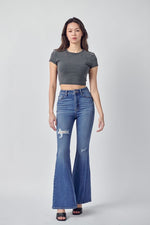 High Rise Destroy Super Flare-Pants-Cello-1-Inspired Wings Fashion