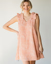 Spotted Ruffle Shoulder Dress-Dresses-Jodifl-Small-Peach-Inspired Wings Fashion