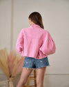 Corduroy Cropped Jacket-Jacket-Hailey & Co-Small-Pink-Inspired Wings Fashion