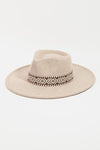 Boho Stripe Pattern Fedora Hat-Hats-Fame Accessories-Beige-Inspired Wings Fashion