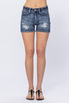 Mid-Rise Destroyed Shorts-Shorts-Judy Blue-Small-Inspired Wings Fashion