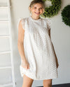 Solid Eyelet Dress-Dresses-Jodifl-Small-White-Inspired Wings Fashion