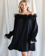 Spiral Wire Elasticized On/Off Dress-Dresses-Jodifl-Small-Black-Inspired Wings Fashion