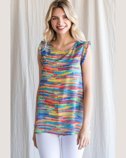 Multi Print Top-Shirts & Tops-Jodifl-Small-Inspired Wings Fashion