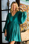 Dolman Dress-Inspired Wings Fashion-Small-Emerald-Inspired Wings Fashion