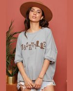 Nashville Graphic Print Tee-Apparel & Accessories-Fantastic Fawn-S-Dusty Blue-Inspired Wings Fashion