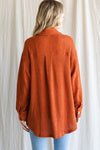 Waffle Button Up Top-Top-Jodifl-Small-Cinnamon-Inspired Wings Fashion