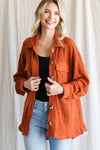 Waffle Button Up Top-Top-Jodifl-Small-Cinnamon-Inspired Wings Fashion