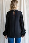 Solid Cape Sleeves Top-Top-Jodifl-Small-Black-Inspired Wings Fashion