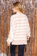 Floral and Stripe Sweater-Sweaters-VOY-Small-Dusty Pink-Inspired Wings Fashion