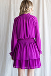 Solid Chiffon Dress-Dresses-Jodifl-Small-Red-Inspired Wings Fashion