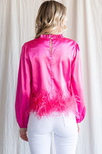 Satin Faux Fur Top-Top-Jodifl-Small-Black-Inspired Wings Fashion