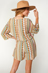 Bohemian Woven Romper-Jumpsuits & Rompers-Sugarfox-Small-Inspired Wings Fashion
