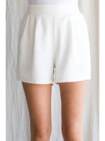 Solid Smocked Waist Shorts-shorts-Jodifl-Small-Off White-Inspired Wings Fashion