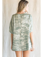 Metallic V-Neck Top-Shirts & Tops-Jodifl-Small-Sage-Inspired Wings Fashion