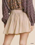 Animal Print Elastic Waist Shorts-bottoms-Umgee-Small-Black-Inspired Wings Fashion