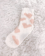 Heart Fuzzy Socks-Socks-Alibaba-Sage-Inspired Wings Fashion