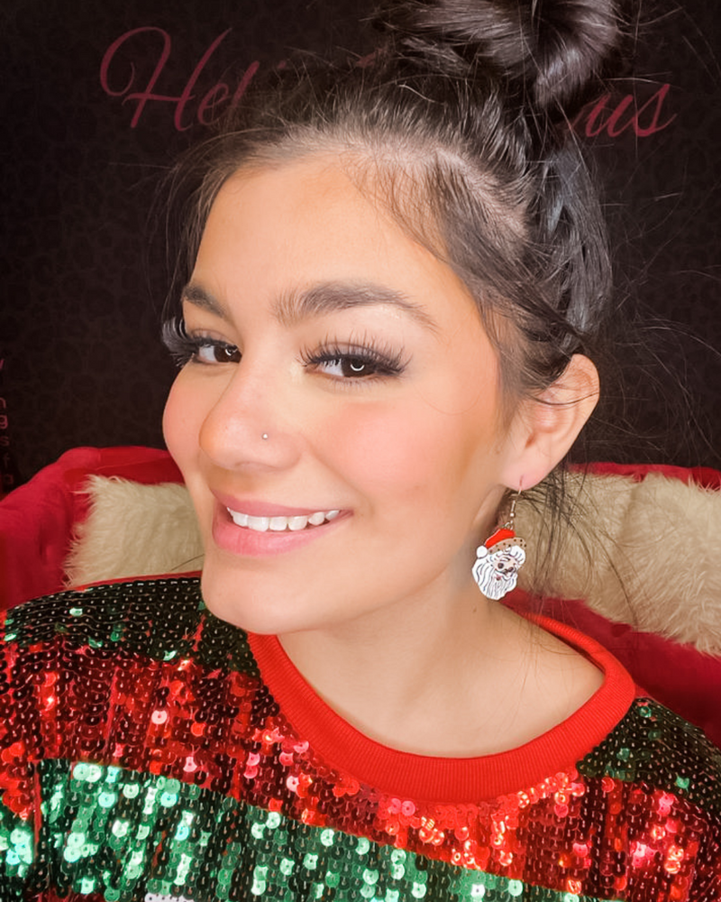 Christmas Earrings-Southern Grace Wholesale-Santa-Inspired Wings Fashion