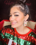 Christmas Reindeer Seed Bead Earrings-Earrings-What's Hot Jewelry-Inspired Wings Fashion