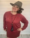 Soft Dreams Sweatshirt Dress-Dresses-Mixbe Inc.-Small-Wine-Inspired Wings Fashion