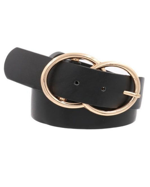 Double Metal Ring Buckle Belt-Accessories-ARTBOX-Black-Inspired Wings Fashion