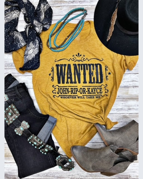 Wanted Tee-Shirts & Tops-Texas True Threads-Small-Inspired Wings Fashion