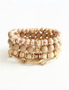 Gold Chain Stretch Bracelets-Bracelets-What's Hot Jewelry-Natural-Inspired Wings Fashion