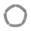 Acrylic Bamboo Stretch Bracelet-Bracelets-What's Hot Jewelry-Grey-Inspired Wings Fashion
