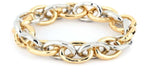 Chain Stretch Bracelet-Bracelets-What's Hot Jewelry-Gold and Silver Mix-Inspired Wings Fashion