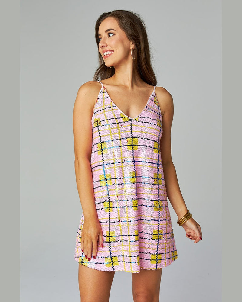Cleo Sequin Party Dress-Dresses-BuddyLove-Bubble Gum-Extra Small-Inspired Wings Fashion