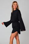 Willa Sweatshirt Dress-Dresses-BuddyLove-XSmall-Black-Inspired Wings Fashion