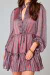 Grace Long Sleeve Mini Dress-Dresses-BuddyLove-Extra Small-Forget Me Not-Inspired Wings Fashion