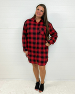 Checker Button Down Shirt-Tops-Vine & Love-S-Black-Inspired Wings Fashion