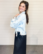 Crop Jacket-Jacket-Ceros Jeans-Small-Light Denim-Inspired Wings Fashion