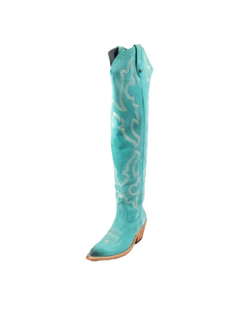 Tall Allyssa Boots-Shoes-Liberty Black-6-Turquoise-Inspired Wings Fashion