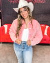 Denim Chevron Fringe Jacket-Jacket-Blue B-Small-Green-Inspired Wings Fashion