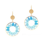 Multi-Colored Circle Earrings-Earrings-What's Hot Jewelry-Light Blue-Inspired Wings Fashion