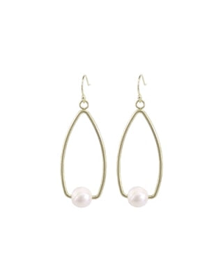 Pearl and Teardrop Earring-Earrings-What's Hot Jewelry-Inspired Wings Fashion