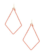 Open Diamond Earrings-Earrings-What's Hot Jewelry-Pink-Inspired Wings Fashion