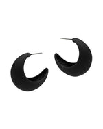 Geometric Hoop Earrings-Earrings-What's Hot Jewelry-Black-Inspired Wings Fashion
