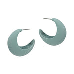 Geometric Hoop Earrings-Earrings-What's Hot Jewelry-Sage-Inspired Wings Fashion