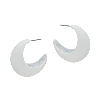 Geometric Hoop Earrings-Earrings-What's Hot Jewelry-White-Inspired Wings Fashion