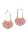 Fanned Shaped Earrings-Earrings-What's Hot Jewelry-Pink-Inspired Wings Fashion