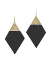 Geometric Triangle Earrings-Earrings-What's Hot Jewelry-Black-Inspired Wings Fashion