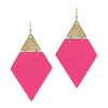 Geometric Triangle Earrings-Earrings-What's Hot Jewelry-Hot Pink-Inspired Wings Fashion