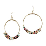 Layered Beaded Hoop Earrings-Earrings-What's Hot Jewelry-Multi-Inspired Wings Fashion
