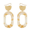 Gold Oval Flex Earrings-Apparel & Accessories-What's Hot Jewelry-White-Inspired Wings Fashion