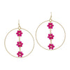 Gold Open Circle Earrings-Earrings-What's Hot Jewelry-Hot Pink-Inspired Wings Fashion